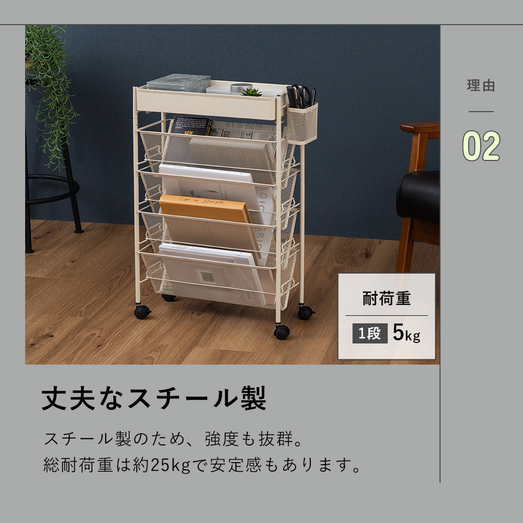 SHIRAI マガジンラック マガジンラック 15冊|見せる収納ラックの通販