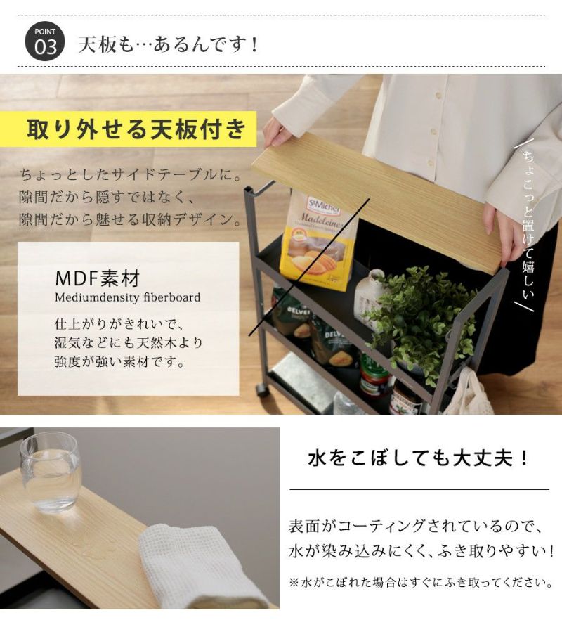 MTL-S012 キッチントローリー スリム mottole公式サイト