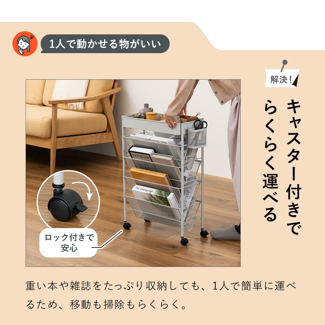 mottoleマガジンラックBMTL-S035